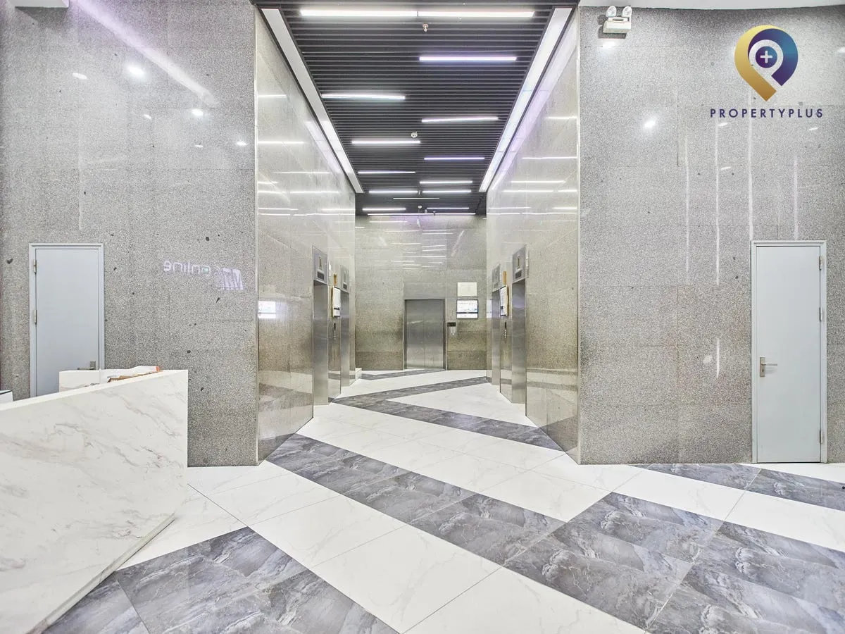 Reception lobby of VTC Online building with modern design